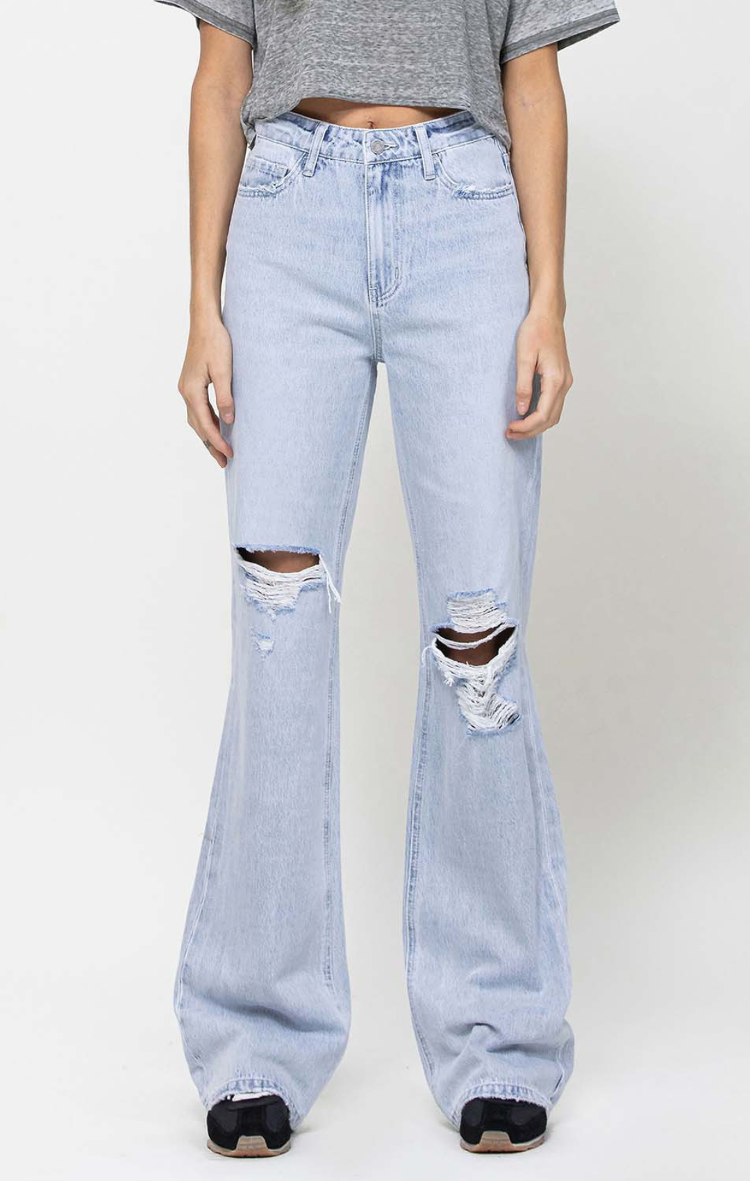 90s High Rise Flare Jean by Vervet