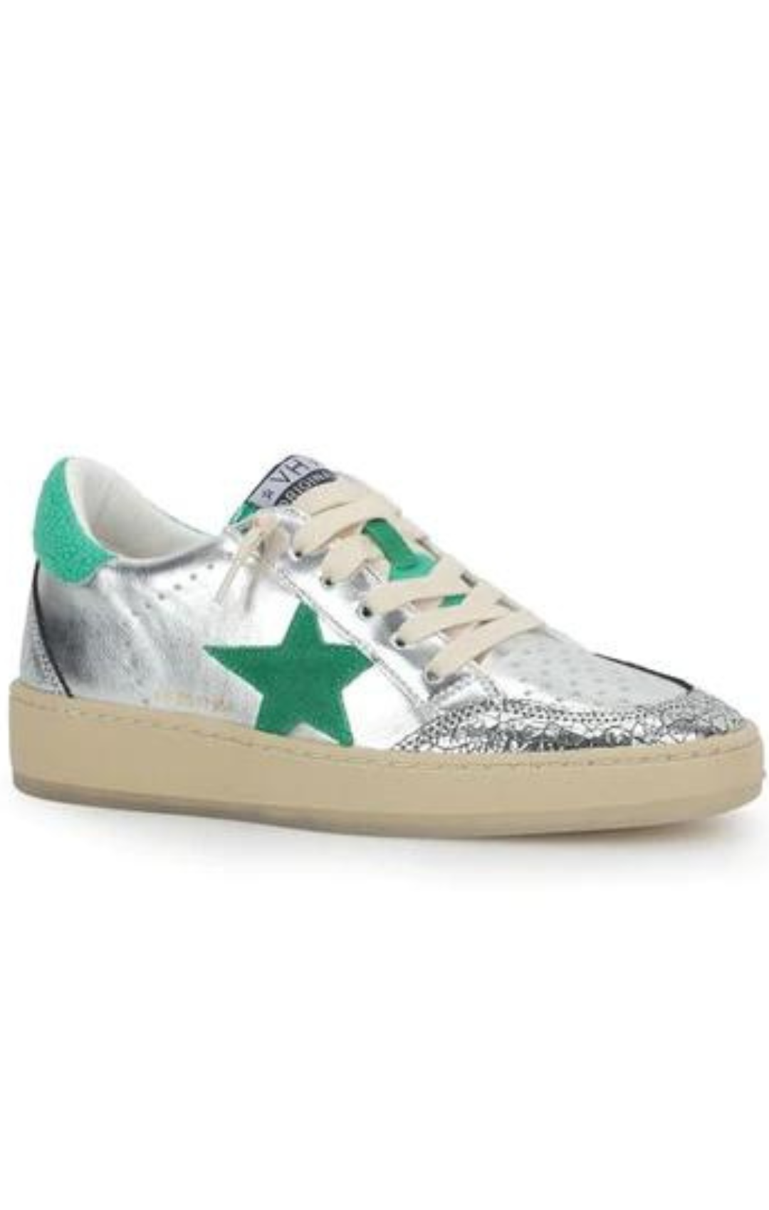 Silver/Green Denisse Sneaker
