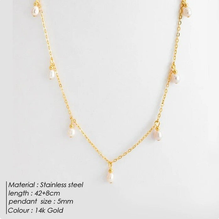 Pearl Multi Pendant Necklace