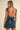 Denim Open Back Skirt Set