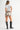 Cow Print Denim Skort