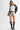Cow Print Denim Skort