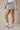 Mid Waist Denim Skort