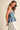 Denim Tiered Peplum Back Tie Top
