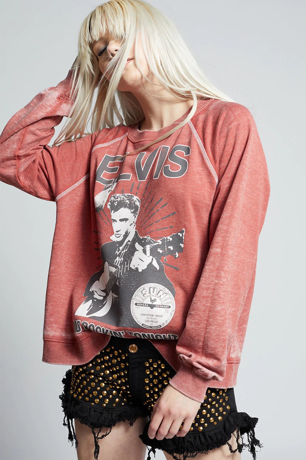 Sun Studios X Elvis Presley Rockin Sweatshirt by Recycled Karma