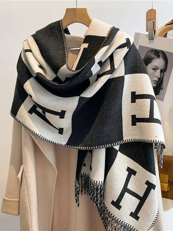 H Double Sided Scarf