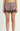 Zebra Print Lace Trim Satin Shorts