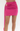 Fuchsia Seashell Draped Ruch Mini Skirt