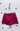 Burgundy Twill Pleated Shorts