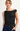 Asymmetric  Stretch Faux Leather Top