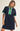 Plus Size Zip Solid Dress