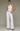 White Denim Pintuck Mid Rise Flare
