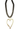 Beaded Jumbo Heart Necklace