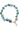 Blue Stone Pearl Drop Necklace