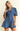 Collared Puff Sleeve Denim Romper