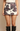 Cow Print Low Waist Mini Skirt