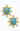 Turquoise & Pearl Statement Earrings