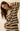 Lilie Striped Split-Neck Polo Sweater