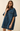 Denim Collared V-Neck Mini Shirt Dress