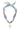 Louisa Beaded Cross Scarf Necklace