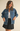 Stitch Detail Ruffled Denim Jacket