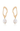 Open Circle Freshwater Pearl Earrings