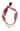 Maroon Hogs Bubble Letter Scarf Necklace