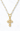 Gold Pearl Cross Necklace