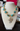 Turquoise Stone Pearl Cross Necklace