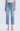 High Rise Distressed Right Knee Straight Jeans