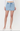 High Rise Light Wash Denim Skort