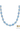 Light Blue Oval Acrylic Beaded Necklace