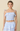 Ellie Blue Smocked Ruffle Crop Top