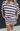Multi Striped Mock Neck