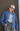 Stitch Detail Ruffled Denim Jacket