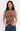 Sleeveless Fitted Mesh Fawn Print Top