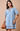 Washed Denim Contast Corduroy Dress