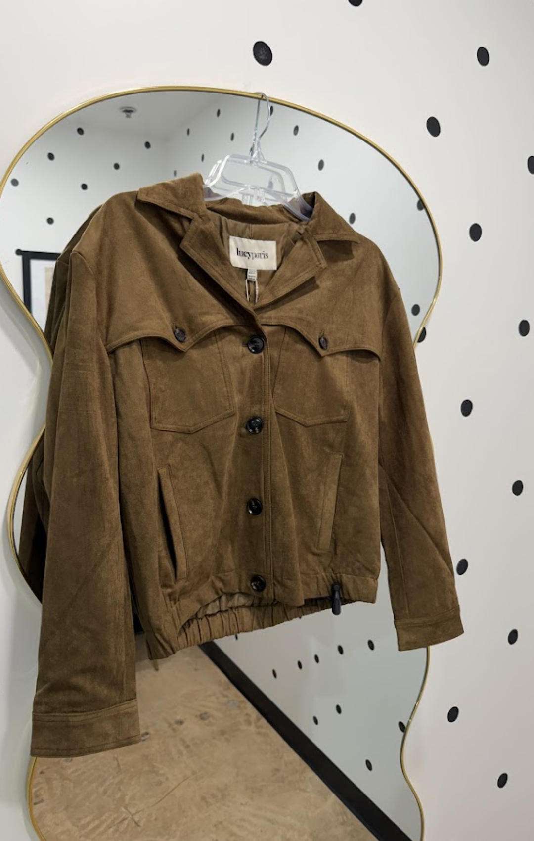 Henry Faux Suede Jacket – Delta T Boutique