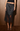 Lace Trim Satin Midi Skirt