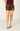 Slit Leather Skirt