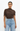 Asymmetric Brown Cape Top