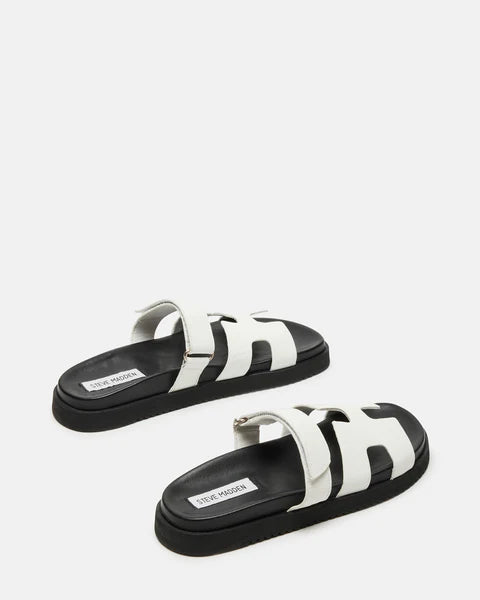 White/Black Mayven Sandals