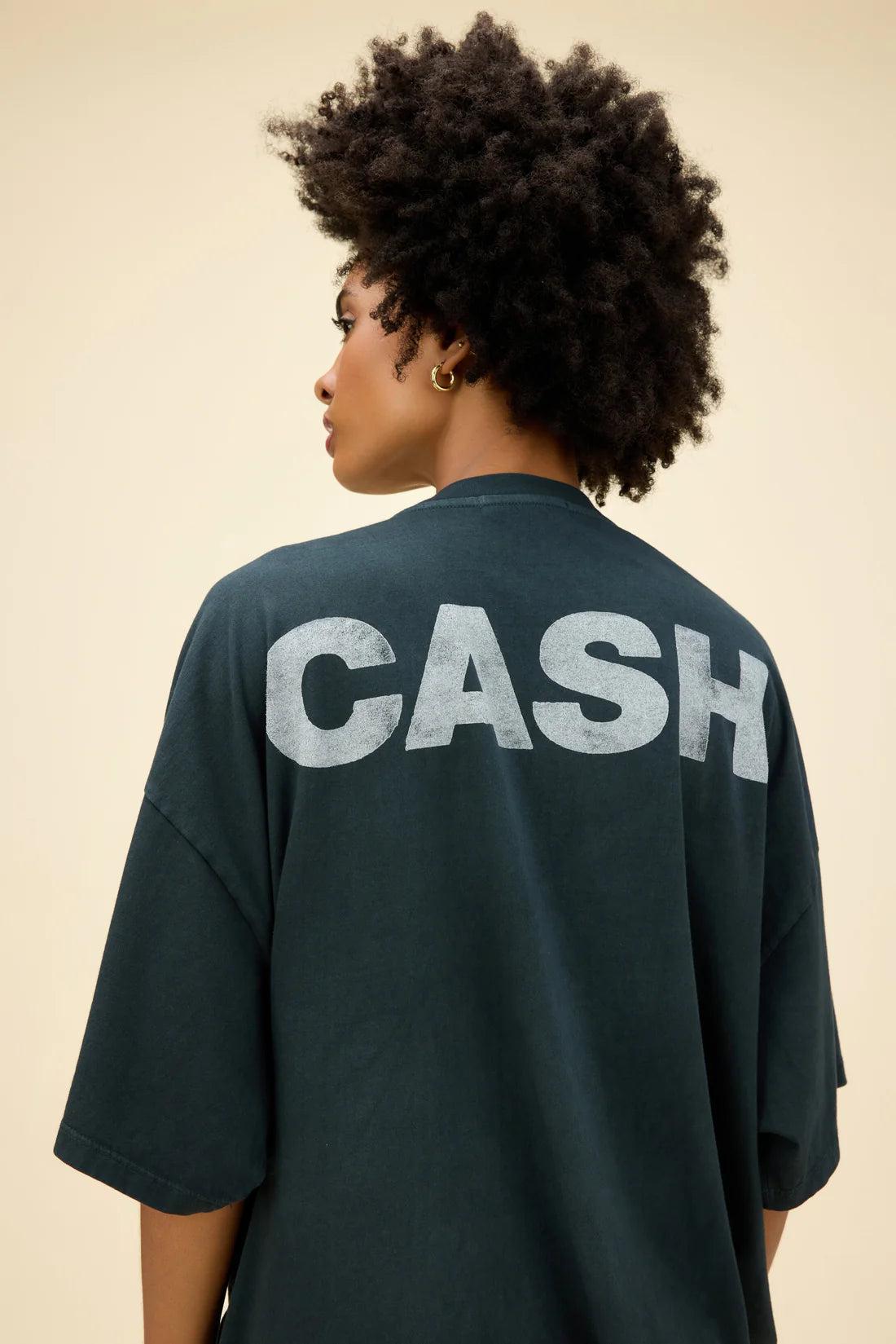 Johnny Cash Silhouette OS Tee by Daydreamer