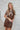 Faux Leather Button Up Dress