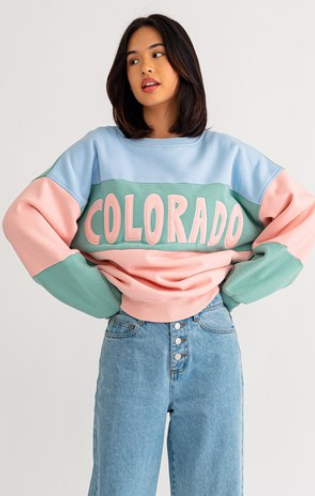 Colorblock Oversize Sweatshirt