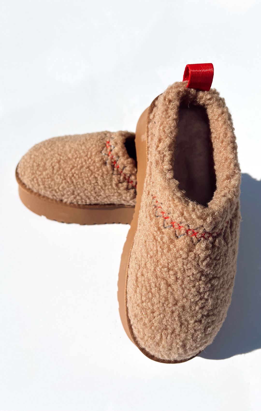 Isaac Sherpa Fur Platform Slippers