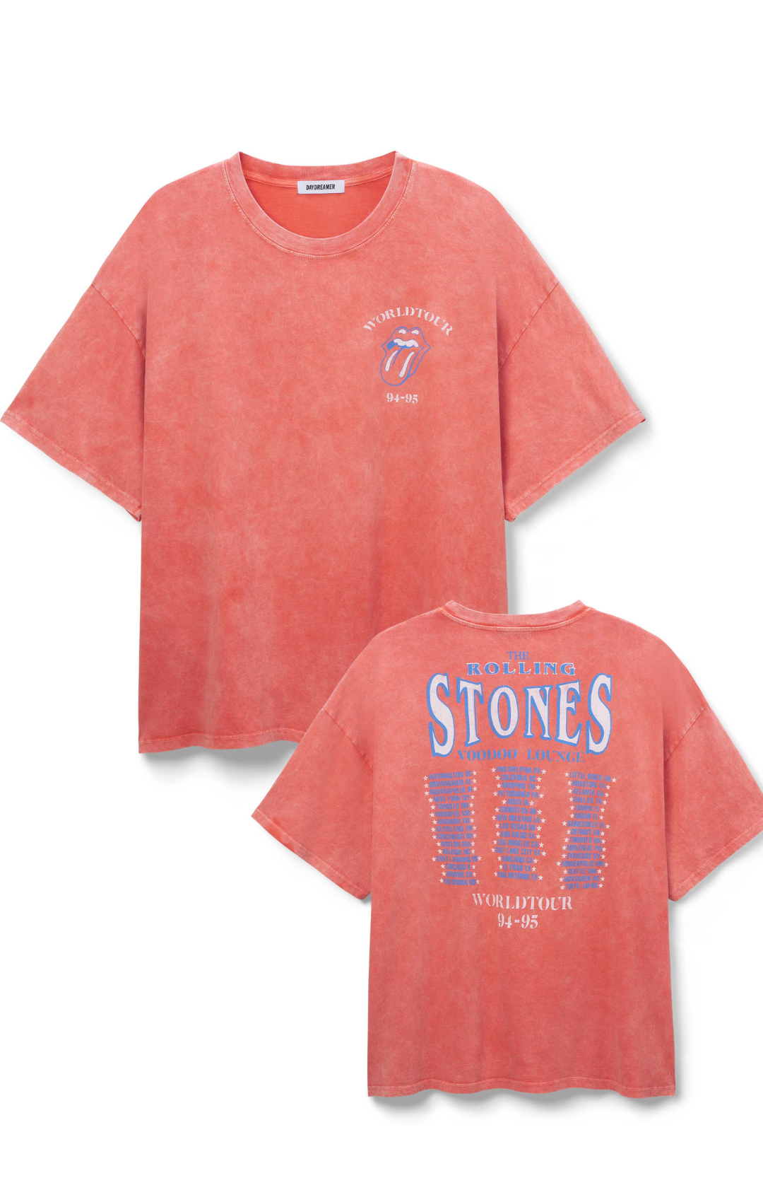 Rolling Stones World Tour 94-95 OS Tee by Daydreamer