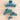 Medium Classic Teal Clip By Teleties
