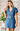 Puff Sleeve Denim Belted Dress