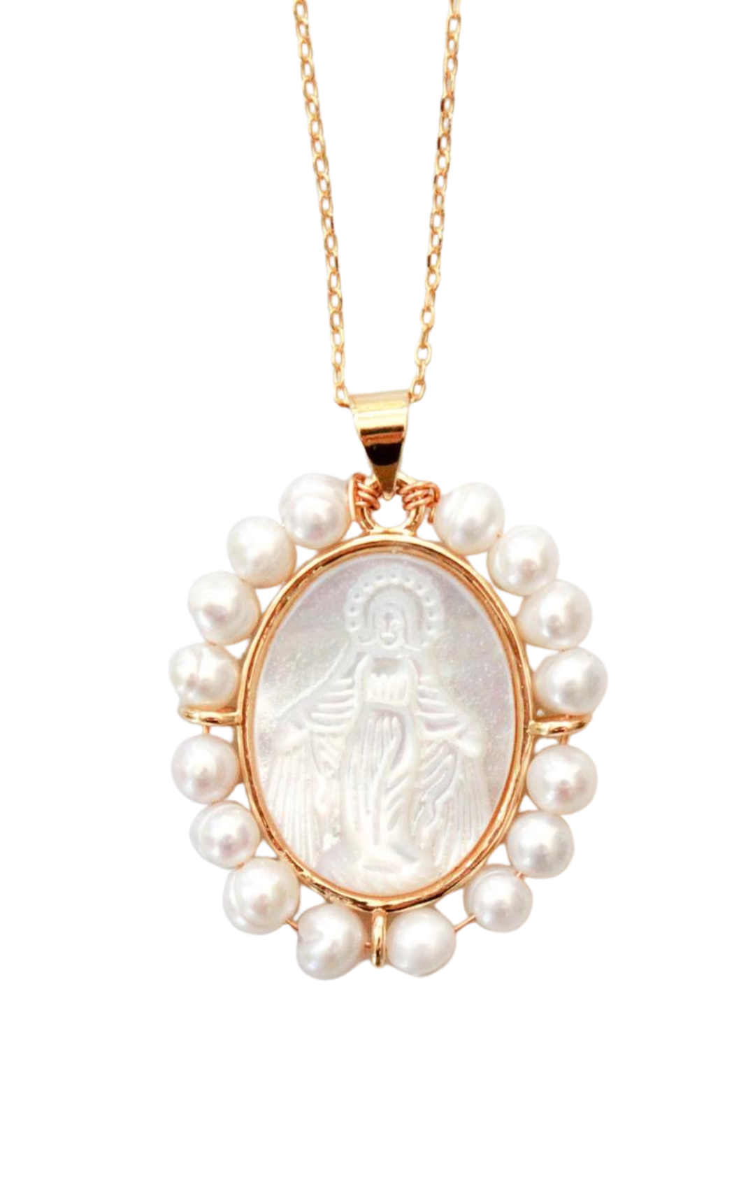 Virgen Milagrosa Medallion Chain